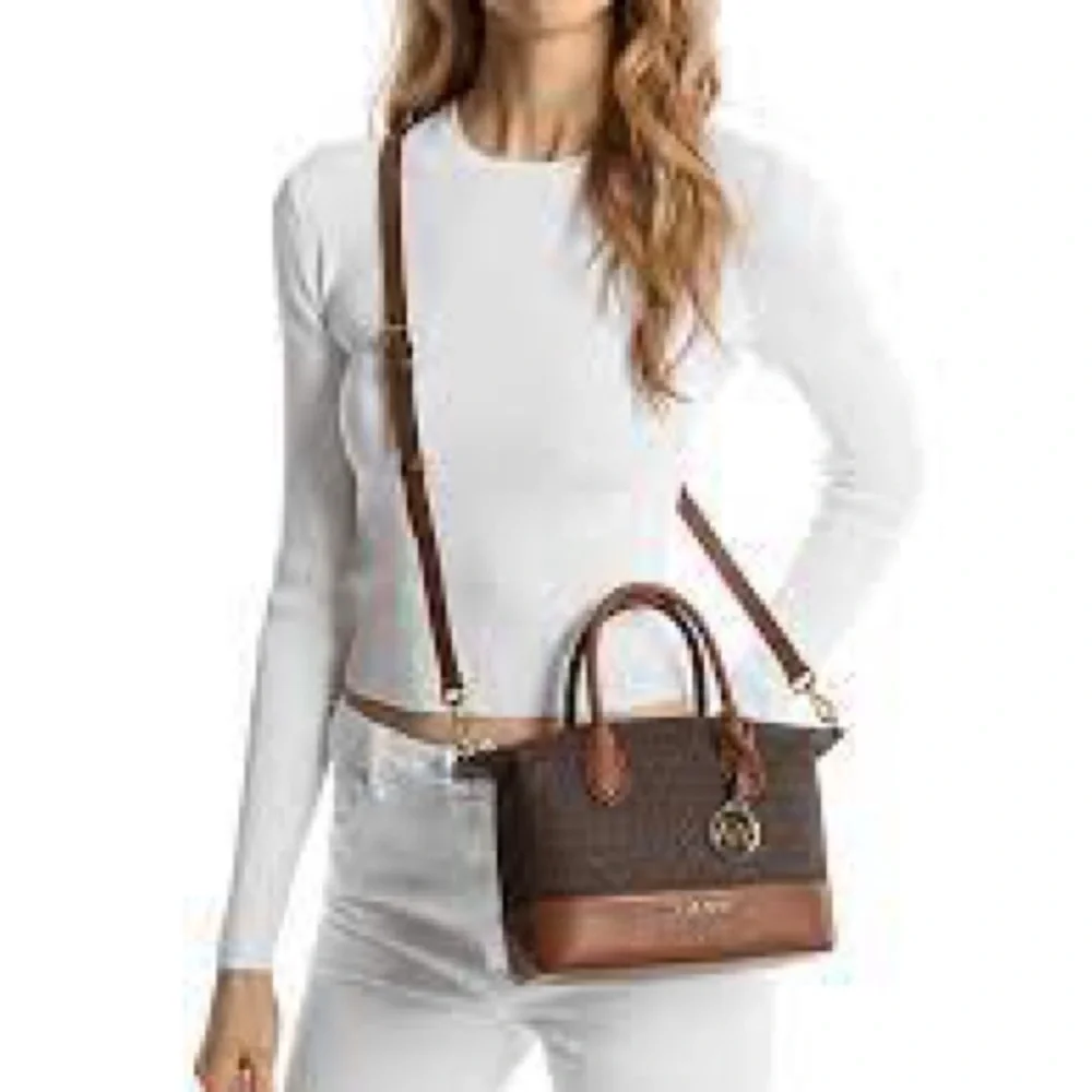 MICHAEL KORS Hyde Small Logo Satchel - Picture 2 of 6